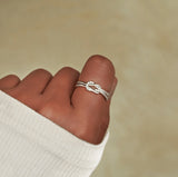 Friendship Love Knot Ring Knotted Flower Ring – Gifts for Couples — 3