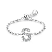 Letter Chain Ring Female Fashion Niche Design Love – Stylish Gifts — 15