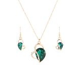 Crystal Love Jewelry Set Necklace Earrings – Jewelry Gift Ideas — 7