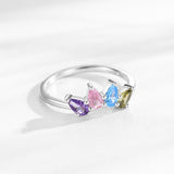 Women's S925 Sterling Silver Drop-shaped Color Zircon – Gifts for Her — 2