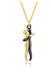 Love Hug Necklace Unisex Men Women Couple Jewelry – Gifts for Couples — 8