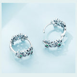 Women's Silver Lucky Clover Earrings – Gifts for Her — 2