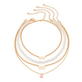 Vintage Stacked Letter Tag Heart Necklace – Jewelry Gift Ideas — 6
