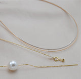 Collar Adjustment Chain 18K Gold Necklace Sleeve – Jewelry Gift Ideas — 1