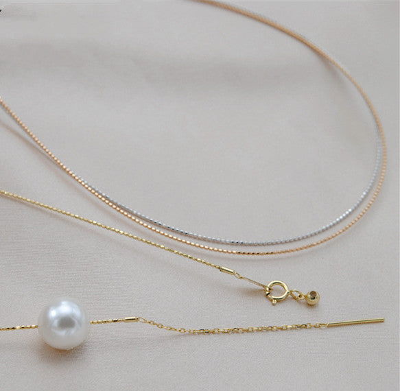 Collar Adjustment Chain 18K Gold Necklace Sleeve – Jewelry Gift Ideas — 1