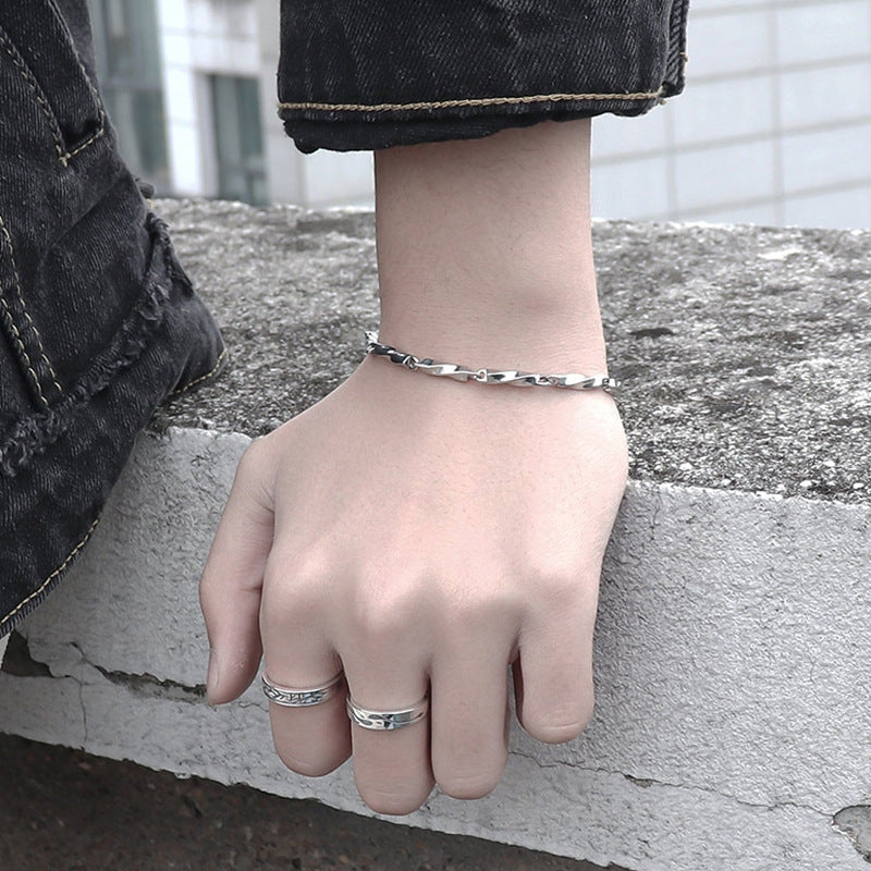 Elegant New Men's Titanium Steel Bracelet – Jewelry Gift Ideas — 1