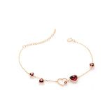 Ladies New Red Pomegranate Heart Bracelet – Jewelry Gift Ideas — 4