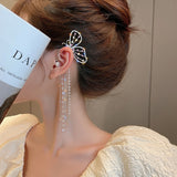 Super Flashing Diamond Earrings With Butterfly Ear – Stylish Gifts — 17