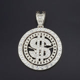 Diamond Set Rotating Rotatable Dollar Pendant – Jewelry Gift Ideas — 2