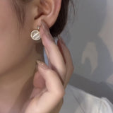 Rotatable Opal 925 Silver Stud Earrings – Holiday Gift Ideas — 4