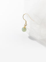 Silver Temperament Hetian Jade Earrings Simple – Thoughtful Gifts — 2
