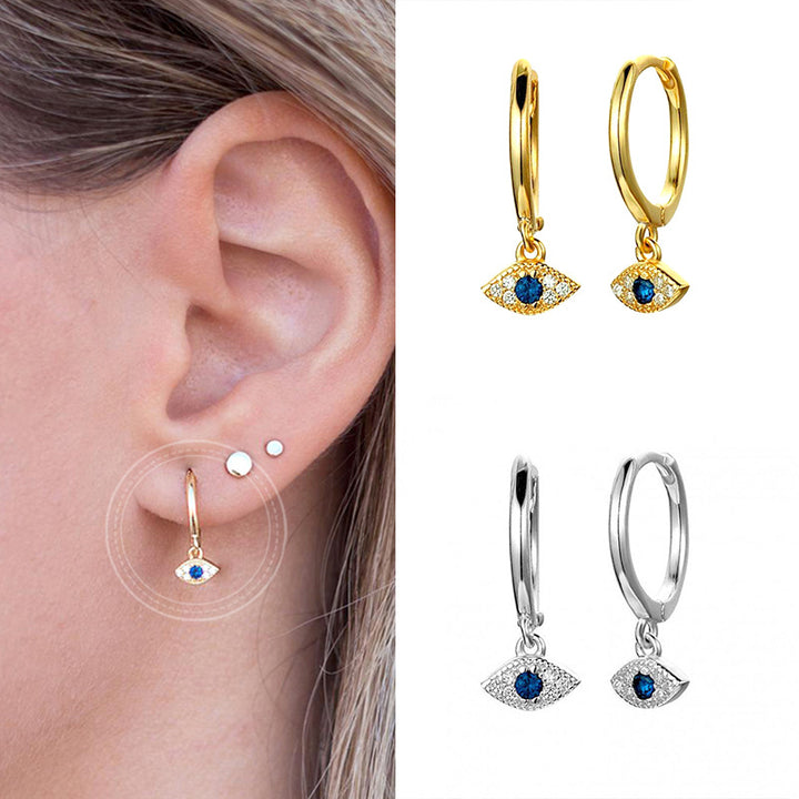 Frosty Wind Ladies Fashion Blue Eyes Retro Earrings – Stylish Gifts — 1