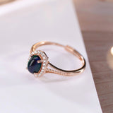 S925 Sterling Silver Rose Gold Plated Inlaid Natural – Birthday Gifts — 3