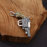925 Sterling Silver Revolver Pendant – Jewelry Gift Ideas — 3