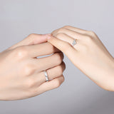 Couple Rings A Pair Of Sterling Silver Male And Female – Gifts for Her — 7