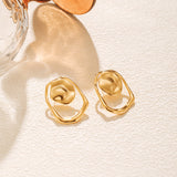 Irregular Fold Design Sense Earrings – Special Occasion Gifts — 9