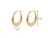 Women's Simple Graceful Silver Needle Geometric Ear – Gifts for Her — 2