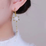 Women's Fashionable Snowflake Tassel Earrings – Gifts for Her — 3