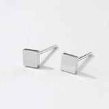 Stainless Steel Square Stud Earrings – Small Gift Ideas — 5