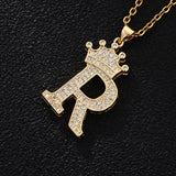 Stainless Steel Chain Zircon Alphabet Pendant – Jewelry Gift Ideas — 5