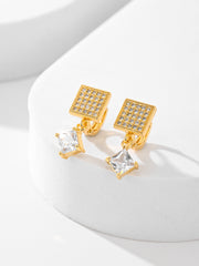 European And American Square Fashion Zircon Earrings – Stylish Gifts — 6