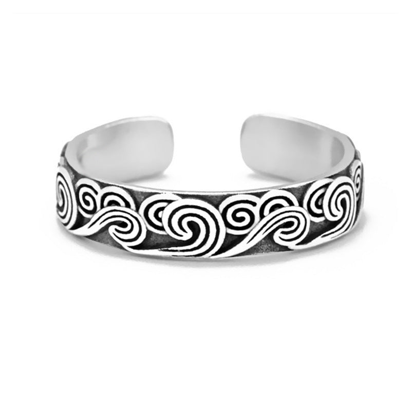 Personality Trend Ethnic Wind Wave Cloud Ring – Everyday Gifts — 1