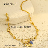 Titanium Steel Bracelet Water Drop Zircon Pearl – Jewelry Gift Ideas — 4