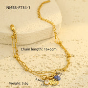 Titanium Steel Bracelet Water Drop Zircon Pearl – Jewelry Gift Ideas — 4