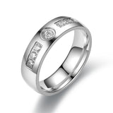 Stainless Steel Diamond Plated Rose Gold Ring – Useful Gifts — 3