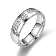 Stainless Steel Diamond Plated Rose Gold Ring – Useful Gifts — 3
