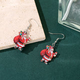 Cartoon Cute Santa Claus Acrylic Earrings – Practical Gifts — 2