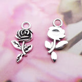 Alloy Antique Silver Rose Pendant Ornament Accessories – Stylish Gifts — 2
