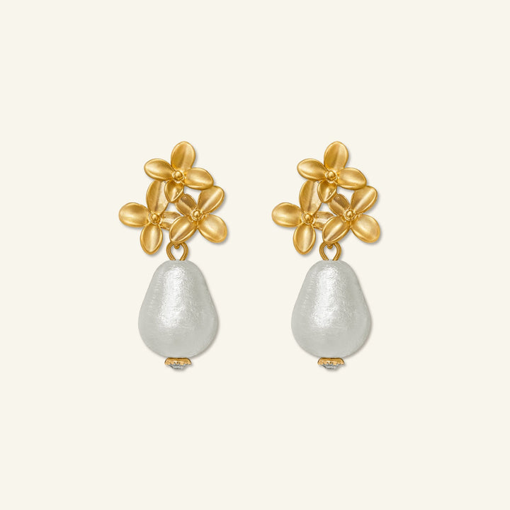 Women's Three Small Flower Earrings – Gifts for Her — 1