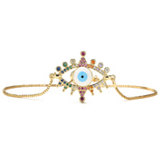 Trendy Brass Micropaved Geometric Devil's Eye – Jewelry Gift Ideas — 8
