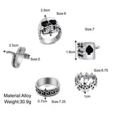 Statement Vintage Silver Spades Solitaire Knuckle Ring – Stylish Gifts — 4