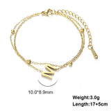 Cut Titanium Steel Double-layer Chain 26 Letters – Jewelry Gift Ideas — 17