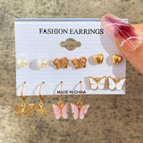 Creative Simple Acrylic Butterfly Love Earrings – Gifts for Couples — 2