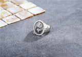 Cross Heart Retro Titanium Steel Ring – Gift Ideas — 14