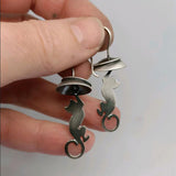 Vintage Niche Design Silhouette Cat Earrings – Cat Lover Gifts — 5