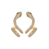 European And American Micro-set Snake-shaped Earrings – Gifts for Her — 5