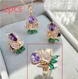 Rose Gold Jewelry Suit Color Retaining Ring – Jewelry Gift Ideas — 3
