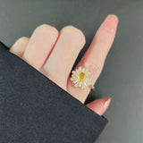 Sunflower Ring Fashion All-match Opening – Stylish Gifts — 9
