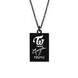 KPOP TWICE Member Signature Stainless Steel – Jewelry Gift Ideas — 14