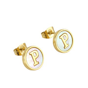 Titanium Steel 26 English Alphabet Letter Earrings – Thoughtful Gifts — 7