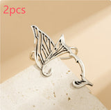 Butterfly Wings Hollow Out Simple Elf Alloy Ear – Meaningful Gifts — 11