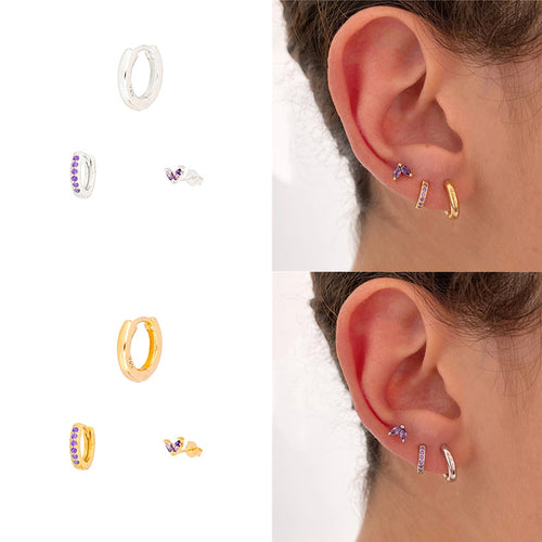 Classic Versatile Marquise And Diamond Ear Buckles – Meaningful Gifts — 1