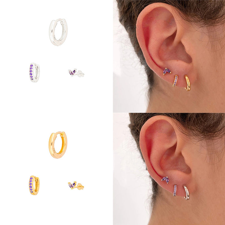 Classic Versatile Marquise And Diamond Ear Buckles – Meaningful Gifts — 1