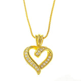 Pendant Intertwined Double Heart Pendant Copper – Jewelry Gift Ideas — 3