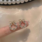 Silver Post Vintage French Pearl Earrings – Stylish Gifts — 3