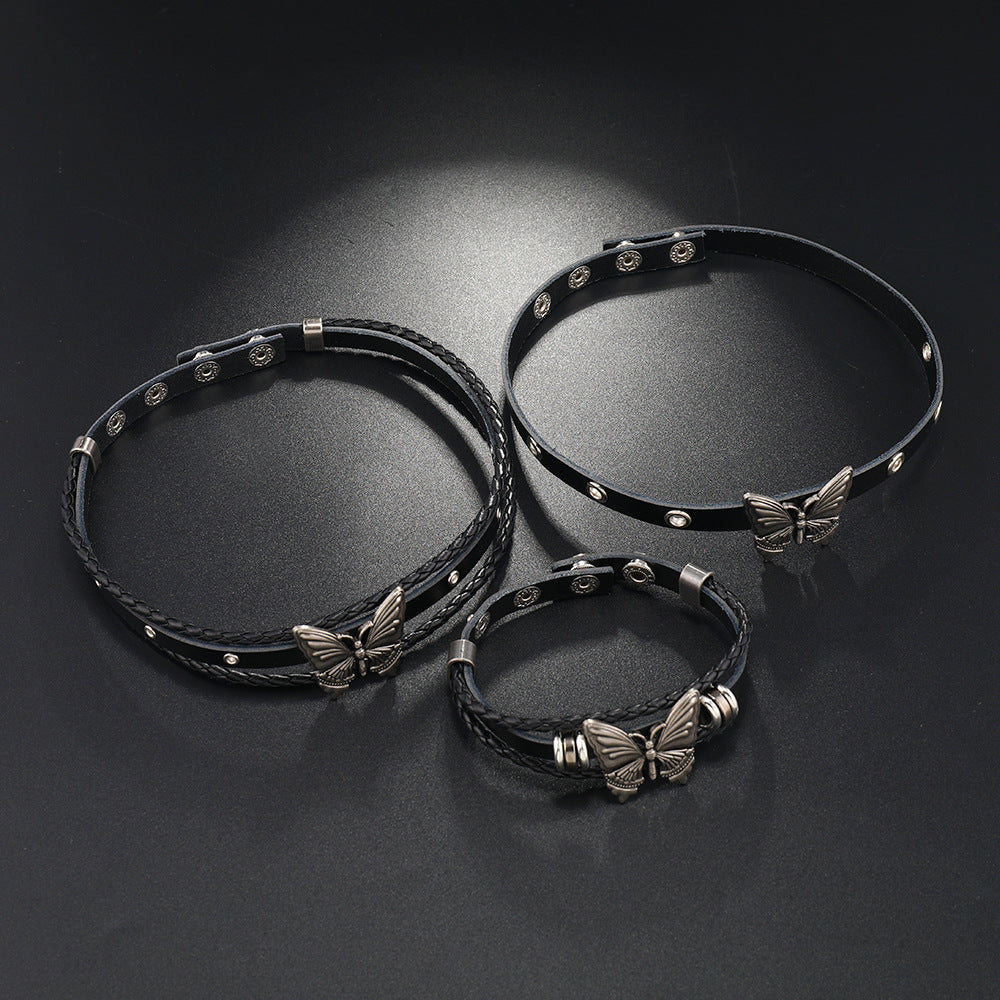 Ins New Dark Style Punk Butterfly Leather – Jewelry Gift Ideas — 1